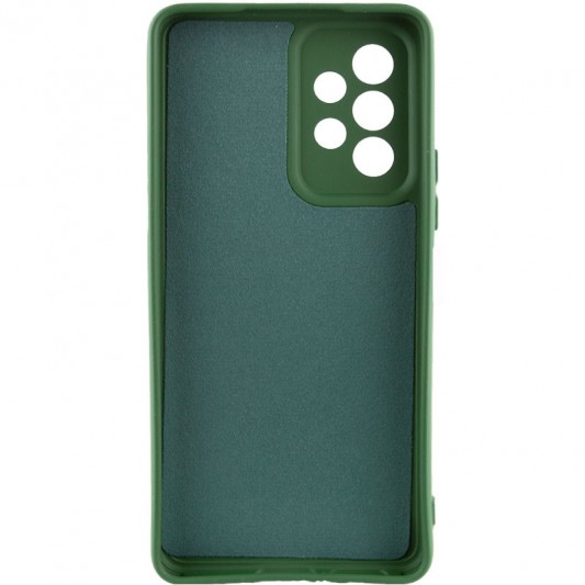Чохол TPU GETMAN Liquid Silk Full Camera для Samsung Galaxy A23 4G Зелений / Dark green - зображення 1 
