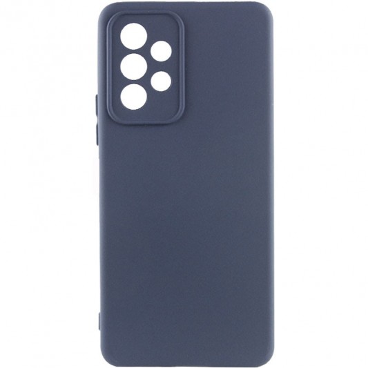 Чехол TPU GETMAN Liquid Silk Full Camera для Samsung Galaxy A23 4G Синий / Midnight Blue