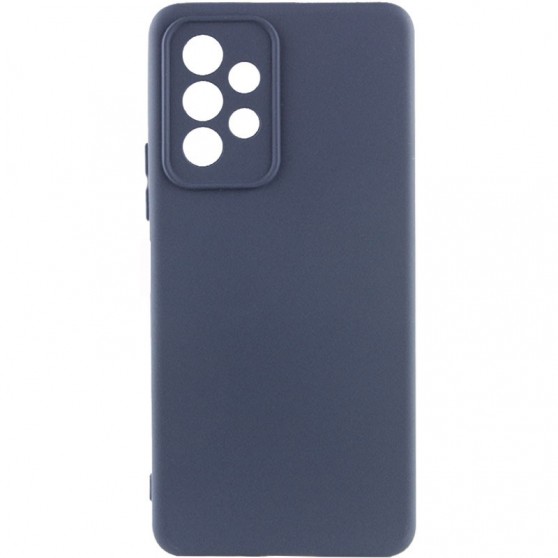 Чехол TPU GETMAN Liquid Silk Full Camera для Samsung Galaxy A23 4G Синий / Midnight Blue