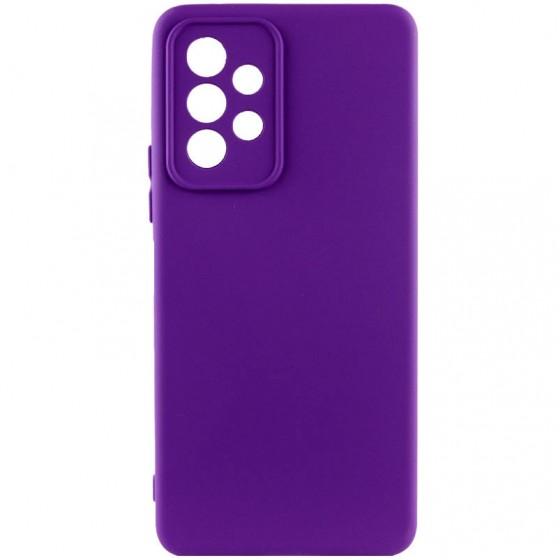 Чехол TPU GETMAN Liquid Silk Full Camera для Samsung Galaxy A23 4G Фиолетовый / Ultra Violet