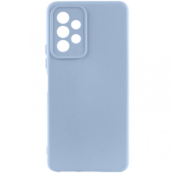 Чехол TPU GETMAN Liquid Silk Full Camera для Samsung Galaxy A23 4G Голубой / Lilac Blue