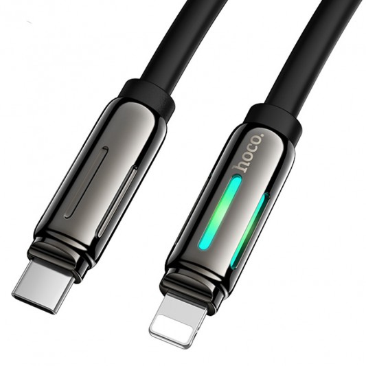 Дата кабель Hoco U136 Prize Type-C to Lightning 27W (1.2m) Black - изображение 1