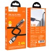 Дата кабель Hoco U136 Prize USB to Lightning 2.4A (1.2m) Black