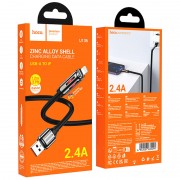 Дата кабель Hoco U136 Prize USB to Lightning 2.4A (1.2m) Black