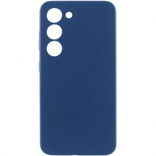 Чехол Silicone Cover Lakshmi Full Camera (AA) для Samsung Galaxy S23 Синий / Navy Blue
