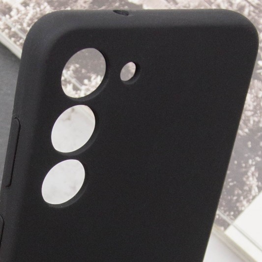 Чехол Silicone Cover Lakshmi Full Camera (AA) для Samsung Galaxy S23 Черный / Black - изображение 5