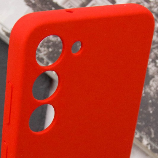Чехол Silicone Cover Lakshmi Full Camera (AA) для Samsung Galaxy S23 Красный / Red - изображение 5