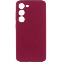 Чехол Silicone Cover Lakshmi Full Camera (AA) для Samsung Galaxy S23 Бордовый / Marsala