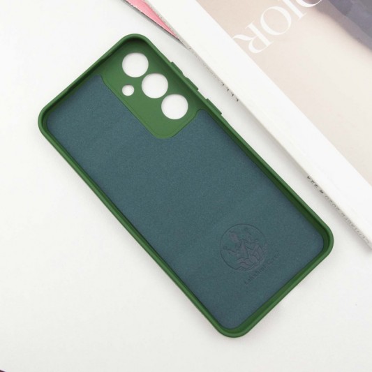 Чехол Silicone Cover Lakshmi Full Camera (AA) для Samsung Galaxy S23 FE Зеленый / Dark green - изображение 2