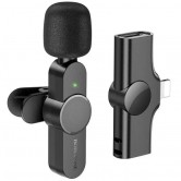 Петличний бездротовий мікрофон Borofone BFK12 Trophy lavalier Lightning Black Петличний бездротовий мікрофон Borofone BFK12 Trophy lavalier Lightning Black