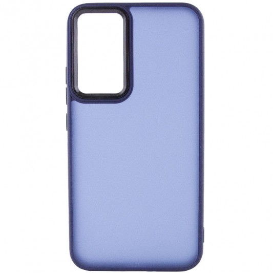 Чехол TPU+PC Lyon Frosted для Samsung Galaxy S23 Ultra Navy Blue - изображение 1