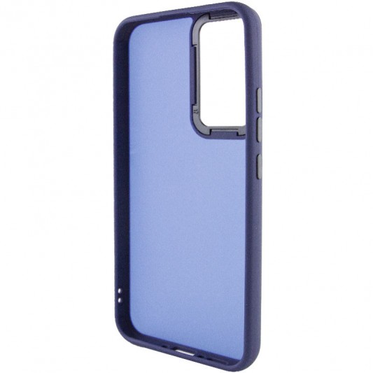 Чехол TPU+PC Lyon Frosted для Samsung Galaxy S23 Ultra Navy Blue - изображение 2