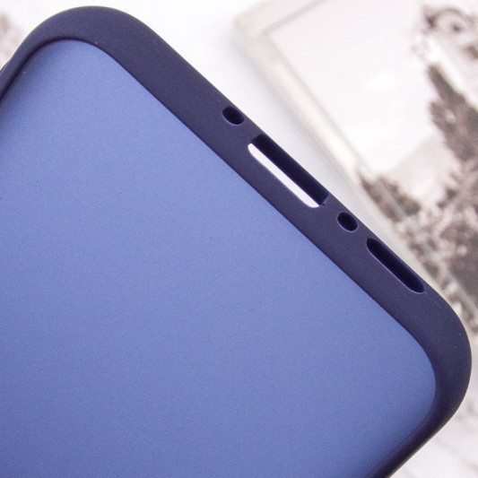 Чехол TPU+PC Lyon Frosted для Samsung Galaxy S23 Ultra Navy Blue - изображение 5