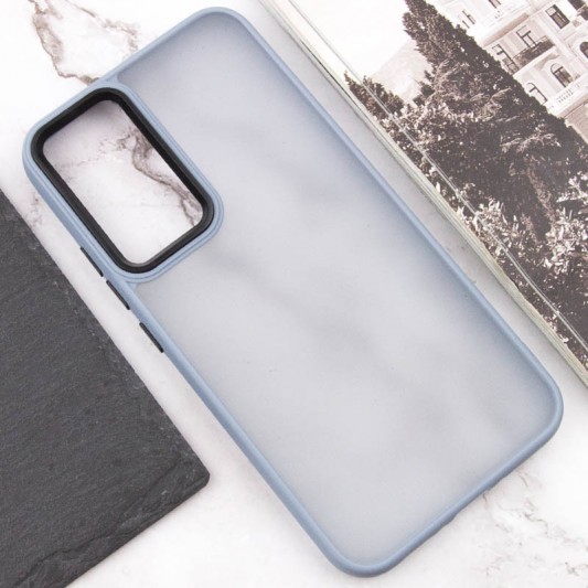 Чохол TPU+PC Lyon Frosted для Samsung Galaxy S23 Ultra Sierra Blue - зображення 3 