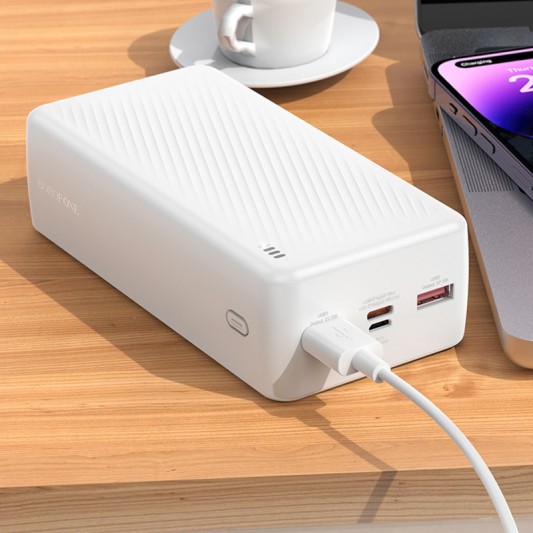 Портативное ЗУ Power Bank BOROFONE BJ56B Graceful 22,5W+PD20W 30000 mAh White - изображение 2