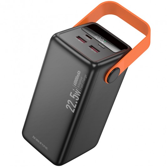 Портативное ЗУ Power Bank BOROFONE BJ66B Magnifico 22.5W+PD20W 60000 mAh Black - изображение 1