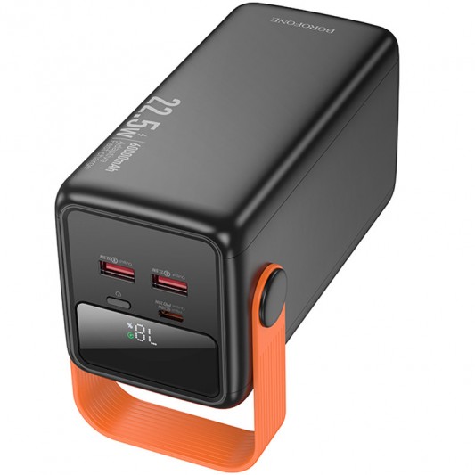 Портативное ЗУ Power Bank BOROFONE BJ66B Magnifico 22.5W+PD20W 60000 mAh Black - изображение 3