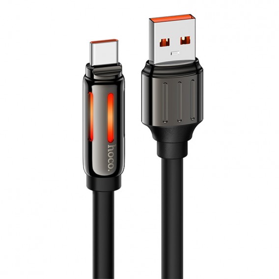 Дата кабель Hoco U136 Prize USB to Type-C 5A (1.2m) Black