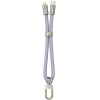 Дата кабель-шнурок Hoco GH5 Elegant Type-C to Lightning (0.21m) Denim Blue