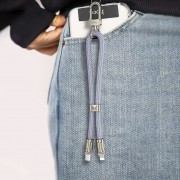Дата кабель-шнурок Hoco GH5 Elegant Type-C to Lightning (0.21m) Denim Blue