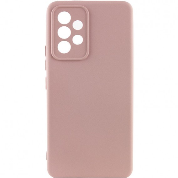 Чохол TPU GETMAN Liquid Silk Full Camera для Samsung Galaxy A73 5G Рожевий / Pink Sand