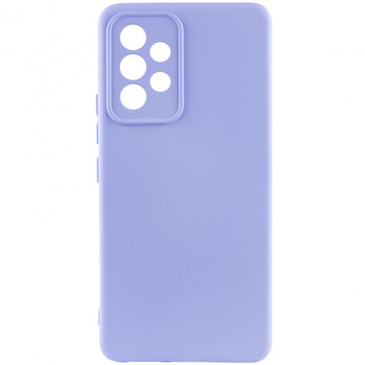 Чехол TPU GETMAN Liquid Silk Full Camera для Samsung Galaxy A73 5G Сиреневый / Dasheen