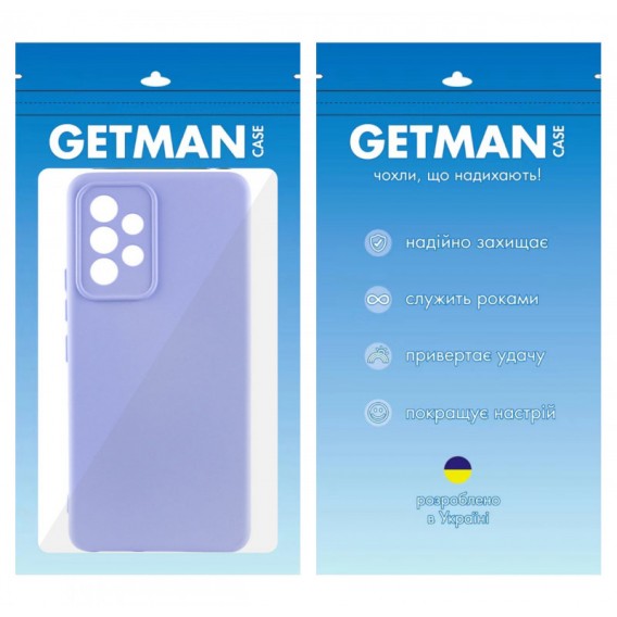 Чохол TPU GETMAN Liquid Silk Full Camera для Samsung Galaxy A73 5G Бузковий / Dasheen