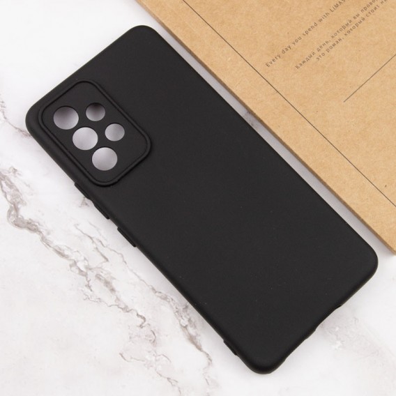 Чохол TPU GETMAN Liquid Silk Full Camera для Samsung Galaxy A73 5G Чорний / Black