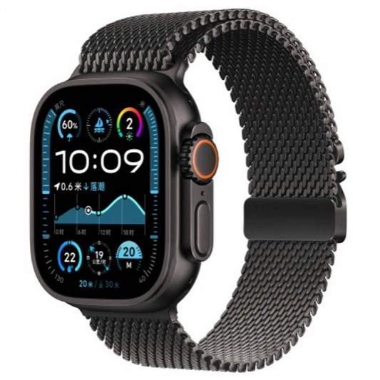 Ремешок Milanese Loop New Design для Apple Watch 42(ser.1-3)/44/45/46/49mm Black - изображение 1