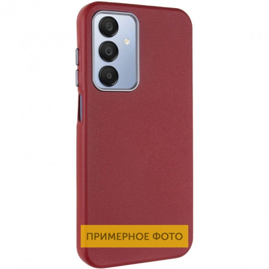 Кожаный чехол Leather Case Metal Buttons для Xiaomi Redmi 9C Red