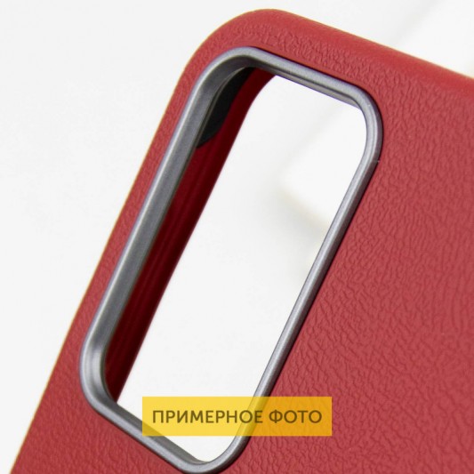 Кожаный чехол Leather Case Metal Buttons для Xiaomi Redmi 9C Red - изображение 5