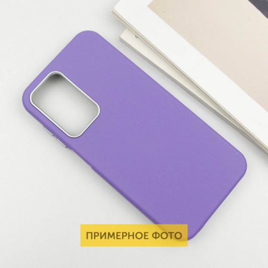 Кожаный чехол Leather Case Metal Buttons для Xiaomi Redmi 9C Light Purple - изображение 2
