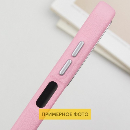 Кожаный чехол Leather Case Metal Buttons для Xiaomi Redmi 9C Light Pink - изображение 4