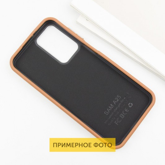 Кожаный чехол Leather Case Metal Buttons для Xiaomi Redmi 9C Brown - изображение 1