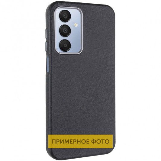 Кожаный чехол Leather Case Metal Buttons для Xiaomi Redmi 9C Black