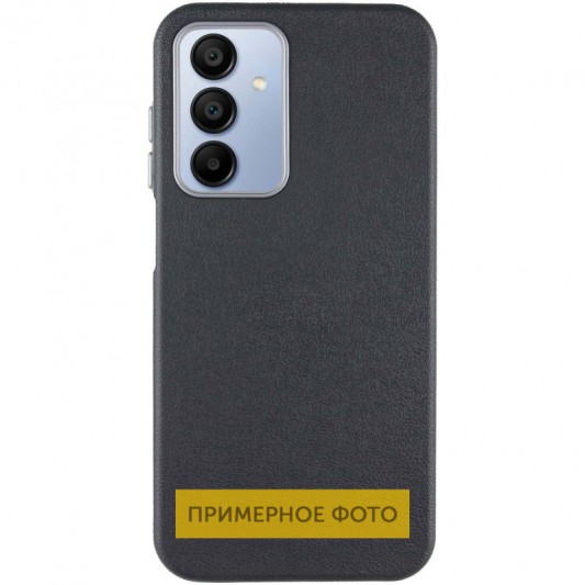 Кожаный чехол Leather Case Metal Buttons для Xiaomi Redmi 9C Black - изображение 1
