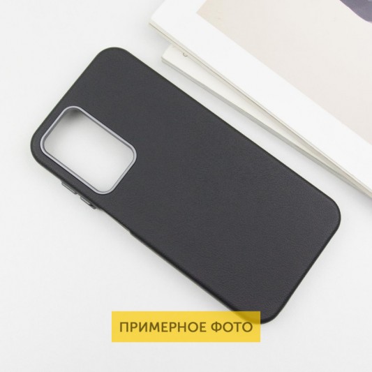 Кожаный чехол Leather Case Metal Buttons для Xiaomi Redmi 9C Black - изображение 2