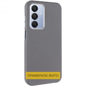 Кожаный чехол Leather Case Metal Buttons для Xiaomi Redmi 9C Titanium Gray