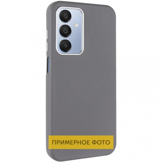 Шкіряний чохол Leather Case Metal Buttons для Xiaomi Redmi 9C Titanium Gray