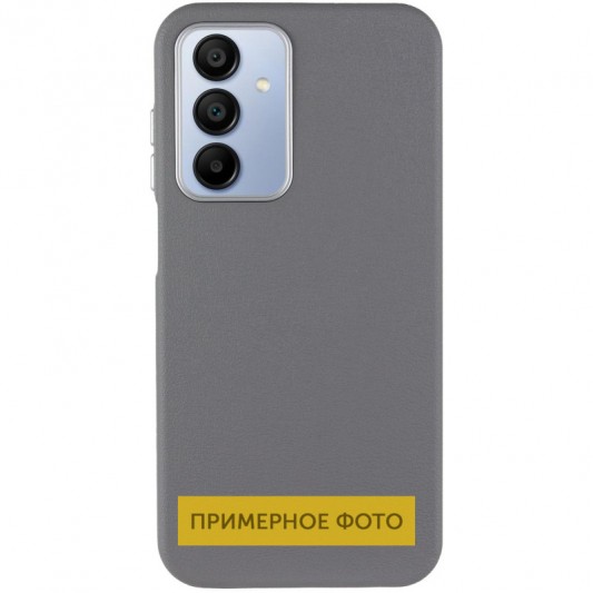 Кожаный чехол Leather Case Metal Buttons для Xiaomi Redmi 9C Titanium Gray - изображение 1