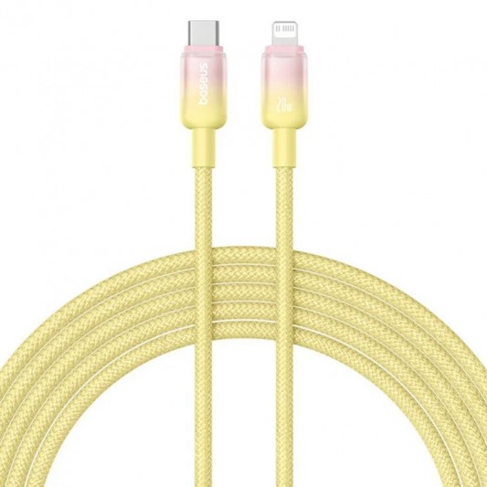 Дата кабель Baseus Discolor Series Fast Charging Type-C to Lightning 20W (1m) (P10374901) Custard Yellow