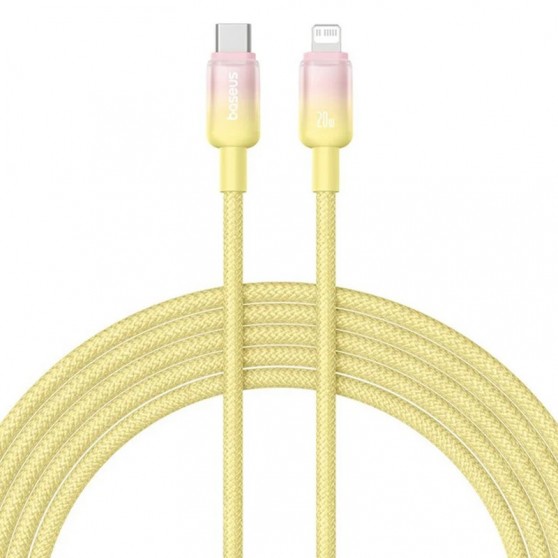 Дата кабель Baseus Discolor Series Fast Charging Type-C to Lightning 20W (1m) (P10374901) Custard Yellow