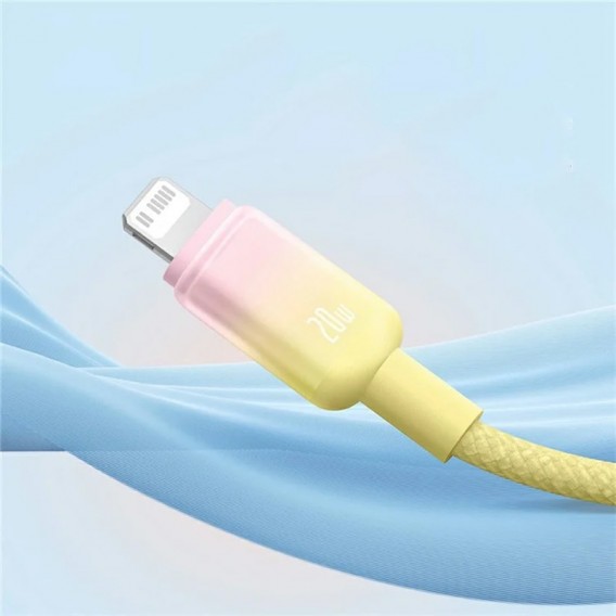 Дата кабель Baseus Discolor Series Fast Charging Type-C to Lightning 20W (1m) (P10374901) Custard Yellow