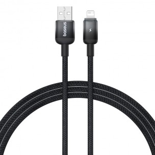Дата кабель Baseus Discolor Series Fast Charging USB to Lightning 2.4A (1m) (P10374900) Cluster Black