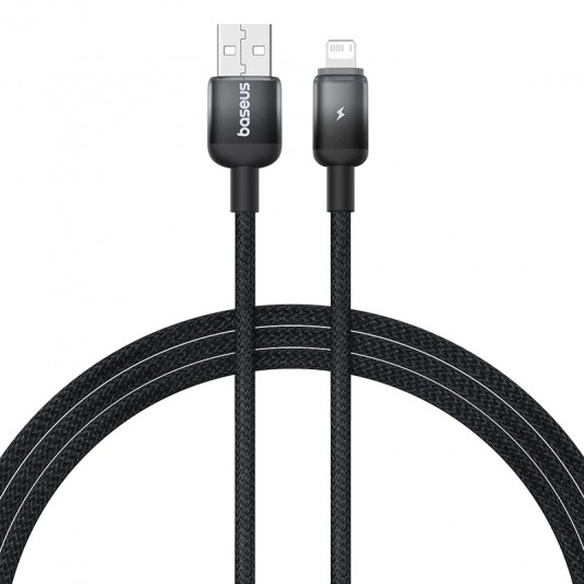 Дата кабель Baseus Discolor Series Fast Charging USB to Lightning 2.4A (1m) (P10374900) Cluster Black