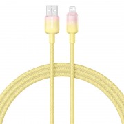 Дата кабель Baseus Discolor Series Fast Charging USB to Lightning 2.4A (1m) (P10374900) Custard Yellow