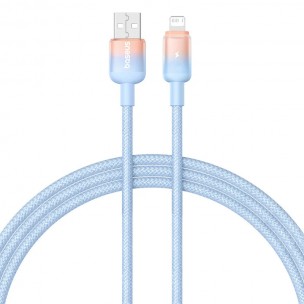 Дата кабель Baseus Discolor Series Fast Charging USB to Lightning 2.4A (1m) (P10374900) Galaxy Blue