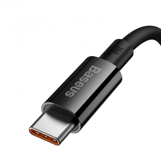 Дата кабель Baseus Superior Series Fast Charging USB to Type-C 100W (1m) (P10320102) Moon White - зображення 2 