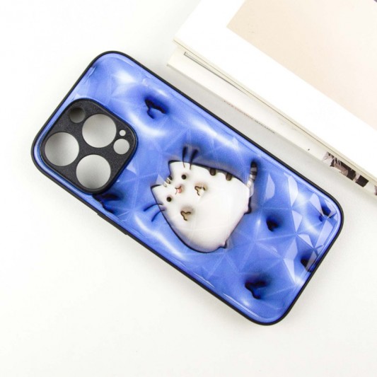 TPU+PC чохол Prisma Fluffie для Apple iPhone 15 Pro Max (6.7") Pusheen - зображення 2 