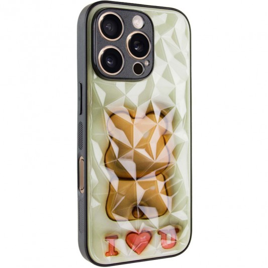 TPU+PC чехол Prisma Fluffie для Apple iPhone 16 Pro Max (6.9") Bear